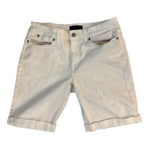 Talbots White Classic Preppy Old Money Cotton Denim Casual Jean Shorts Size 6